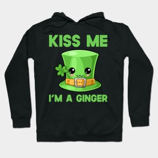 St Patricks Day Kiss Me I'm A Ginger Kawaii Cute Hat Hoodie